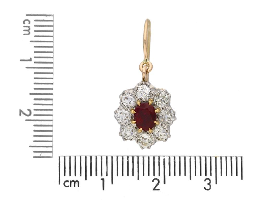 Taubenblut Halskette mit burmesischem Rubin und Diamanten/Tiara, um 1915 im Angebot 13