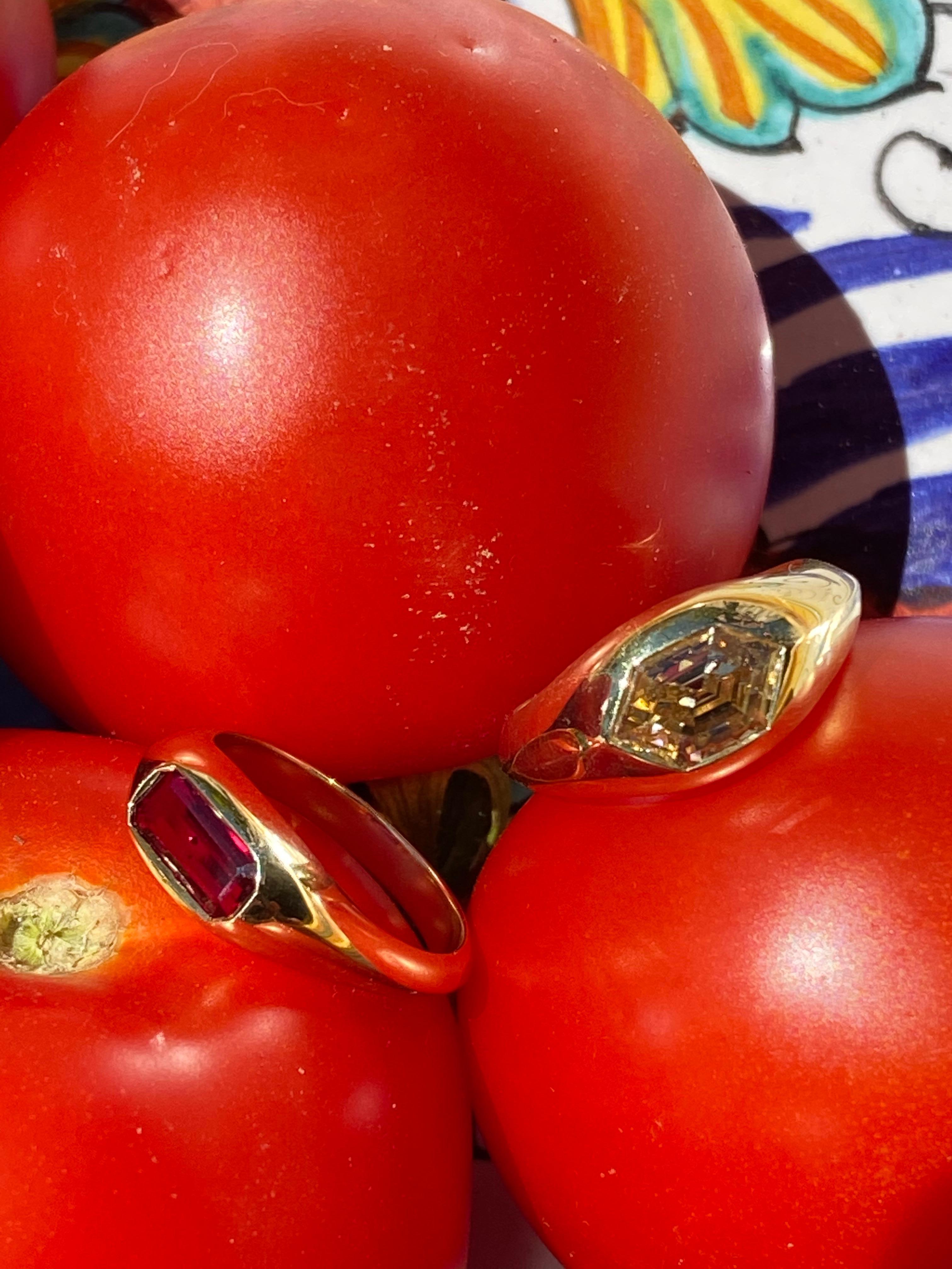 untreated ruby ring