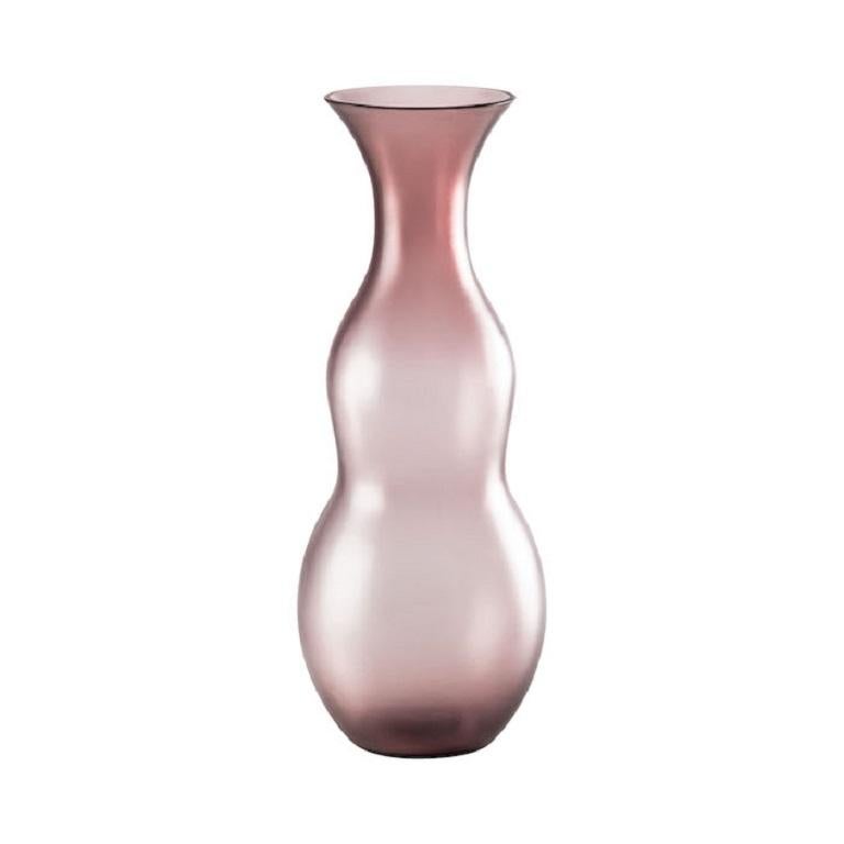 Pigmenti Small Vase in Glazed Amethyst Glass by Venini