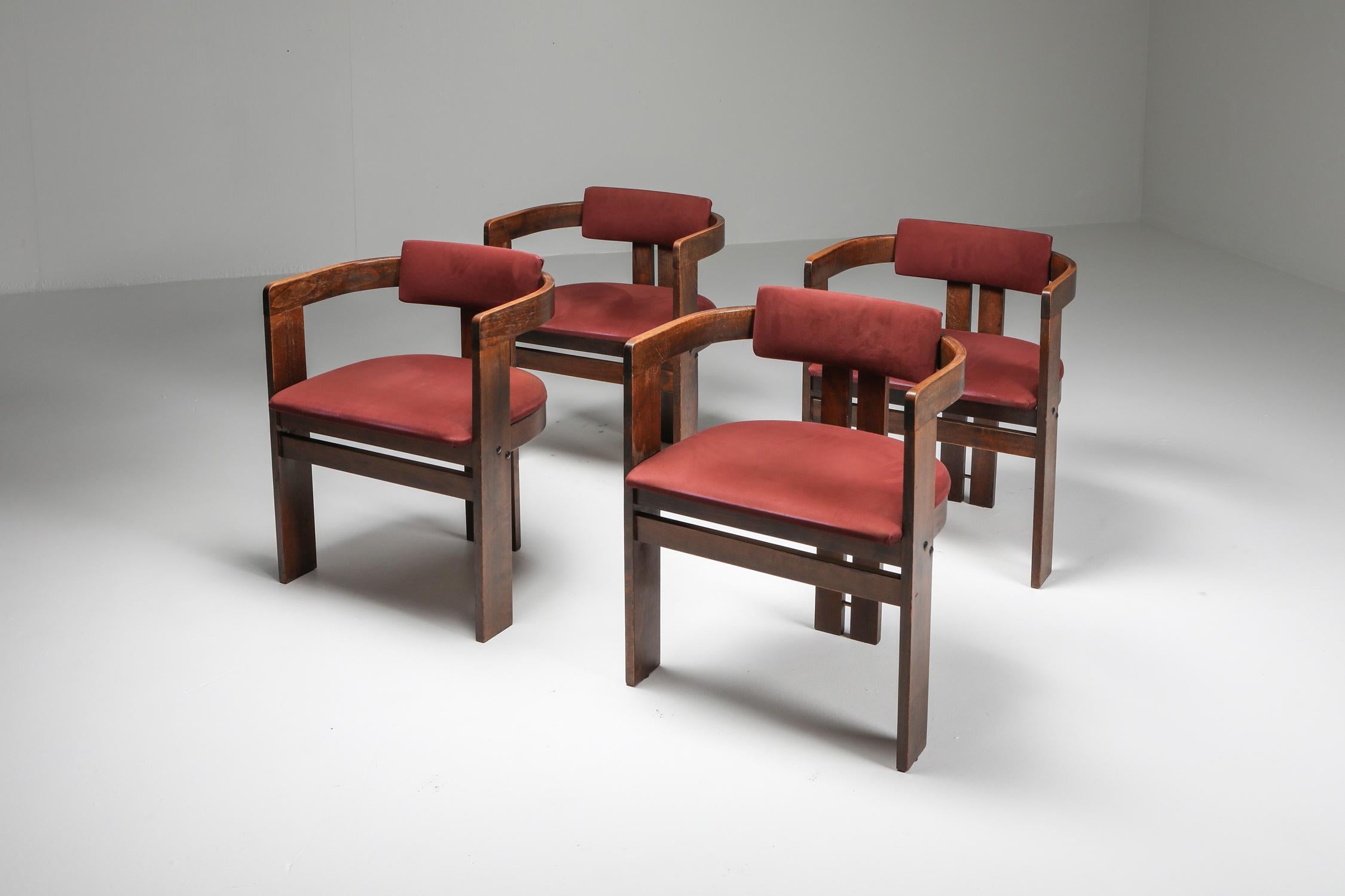 Mid-Century Modern Pigreco Armchairs with Bentwood Frames by Afra & Tobia Scarpa