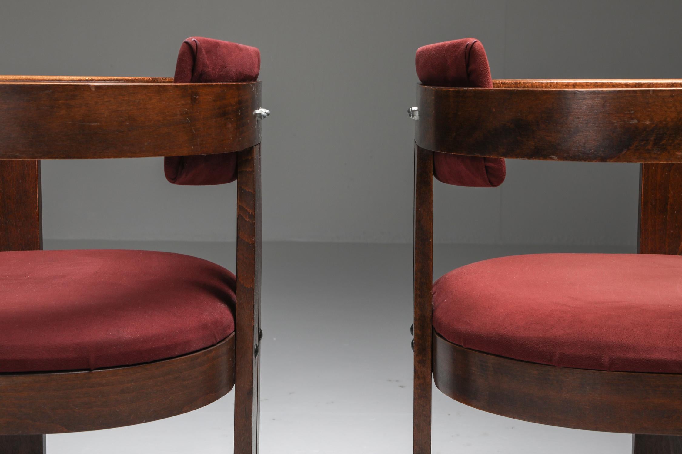 Pigreco Armchairs with Bentwood Frames by Afra & Tobia Scarpa In Good Condition In Antwerp, BE