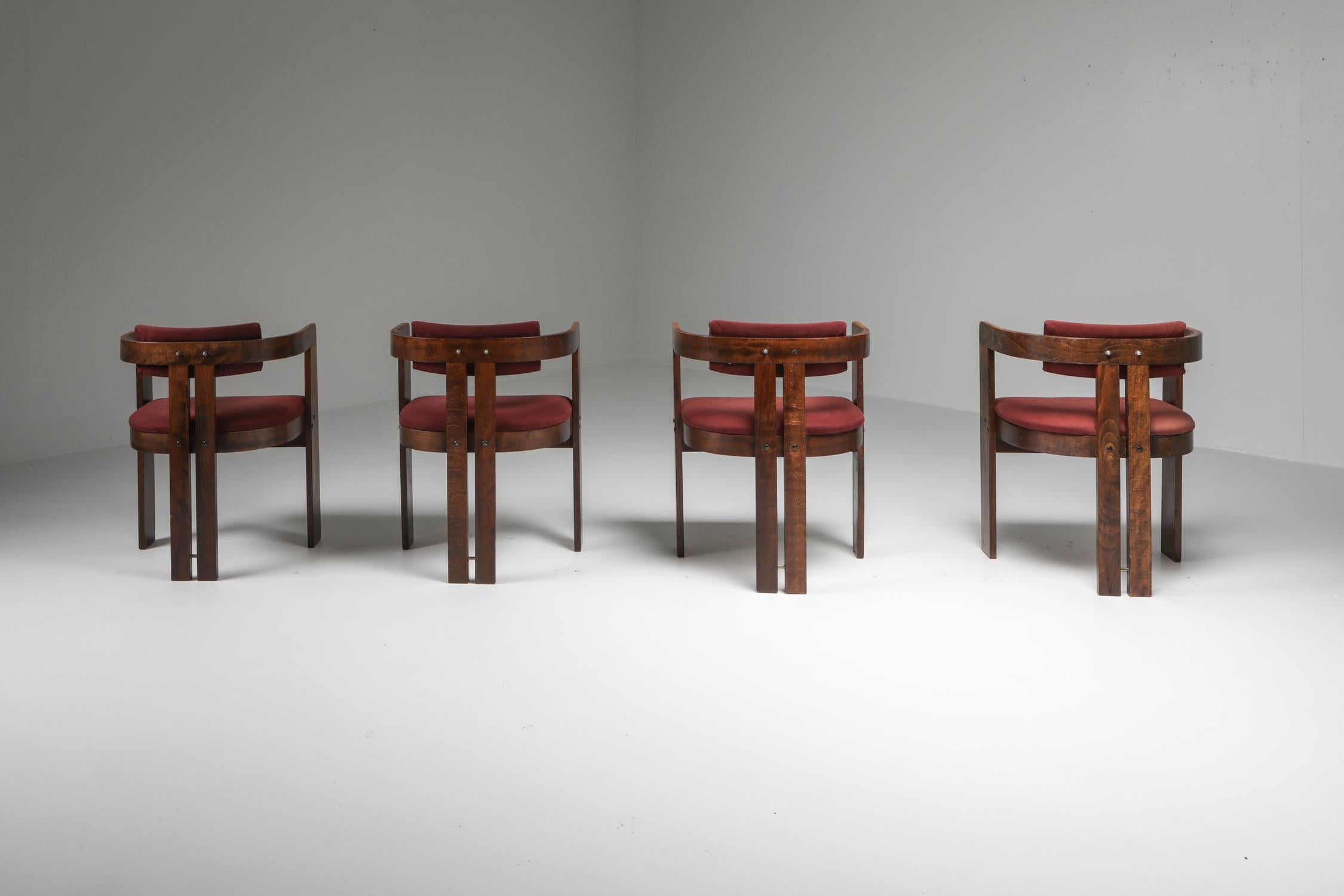 Mid-20th Century Pigreco Armchairs with Bentwood Frames by Afra & Tobia Scarpa