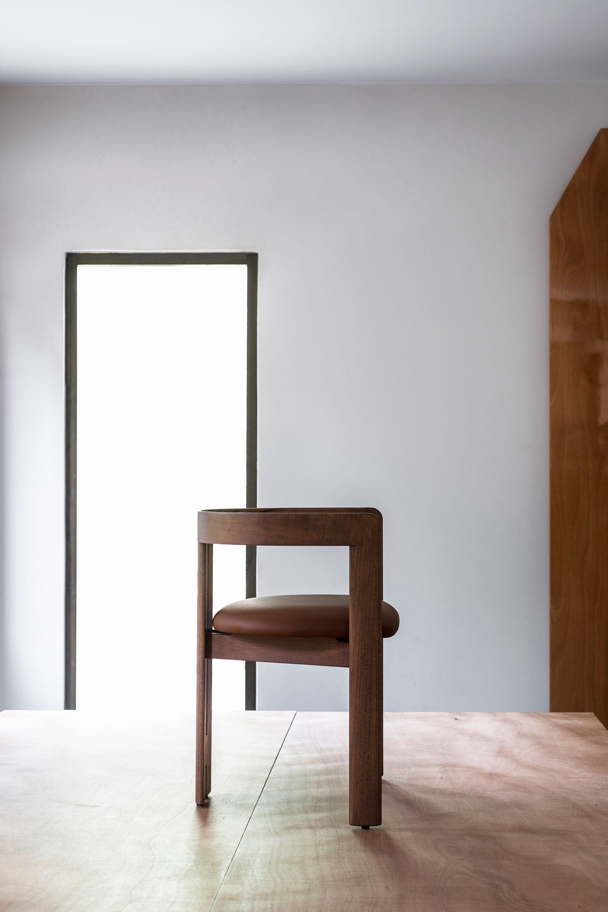 Pigreco - Silla con asiento de cuero de Tobia Scarpa para Tacchini en Nuevo estado para la venta en Alcamo, IT