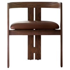 Pigreco - Silla con asiento de cuero de Tobia Scarpa para Tacchini