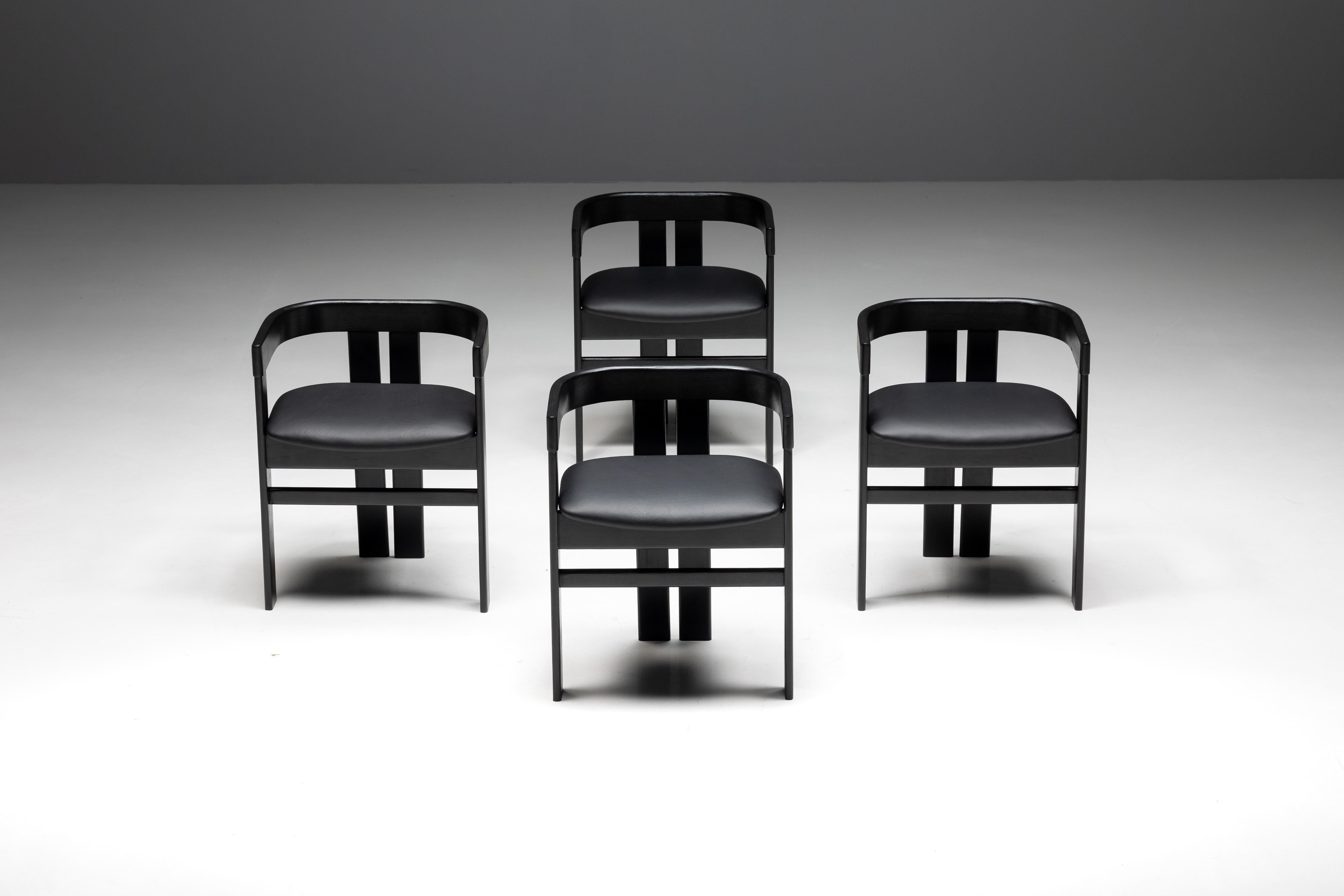 Italian Pigreco Chairs by Tobia Scarpa for Tacchini, Italy, 1960s For Sale