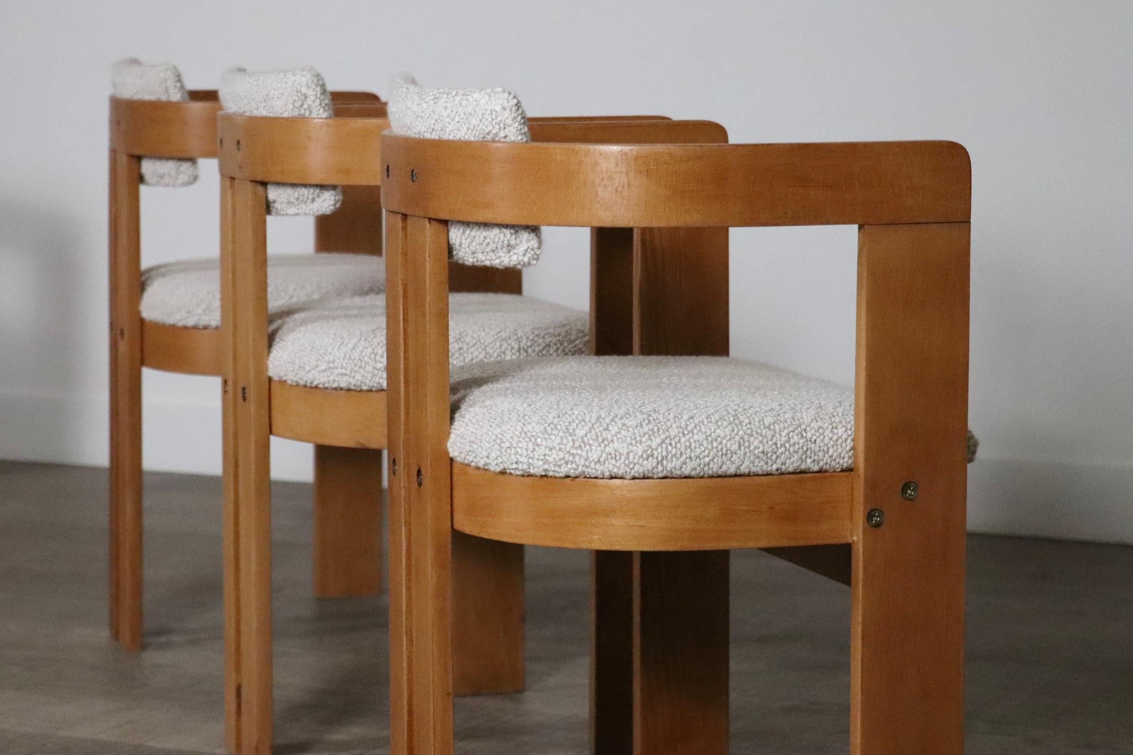 Pigreco-Esszimmerstühle von Afra & Tobia Scarpa mit Bugholzrahmen, Sechser-Set im Angebot 10