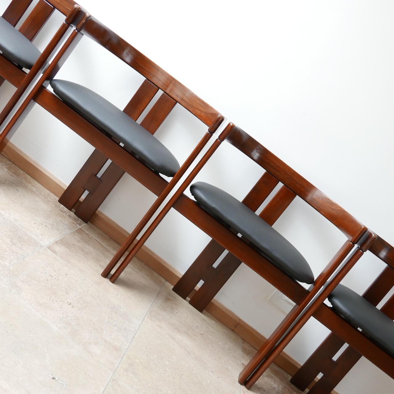 'Pigreco' Italian Midcentury Dining Chairs Attributed to Tobia Scarpa 8
