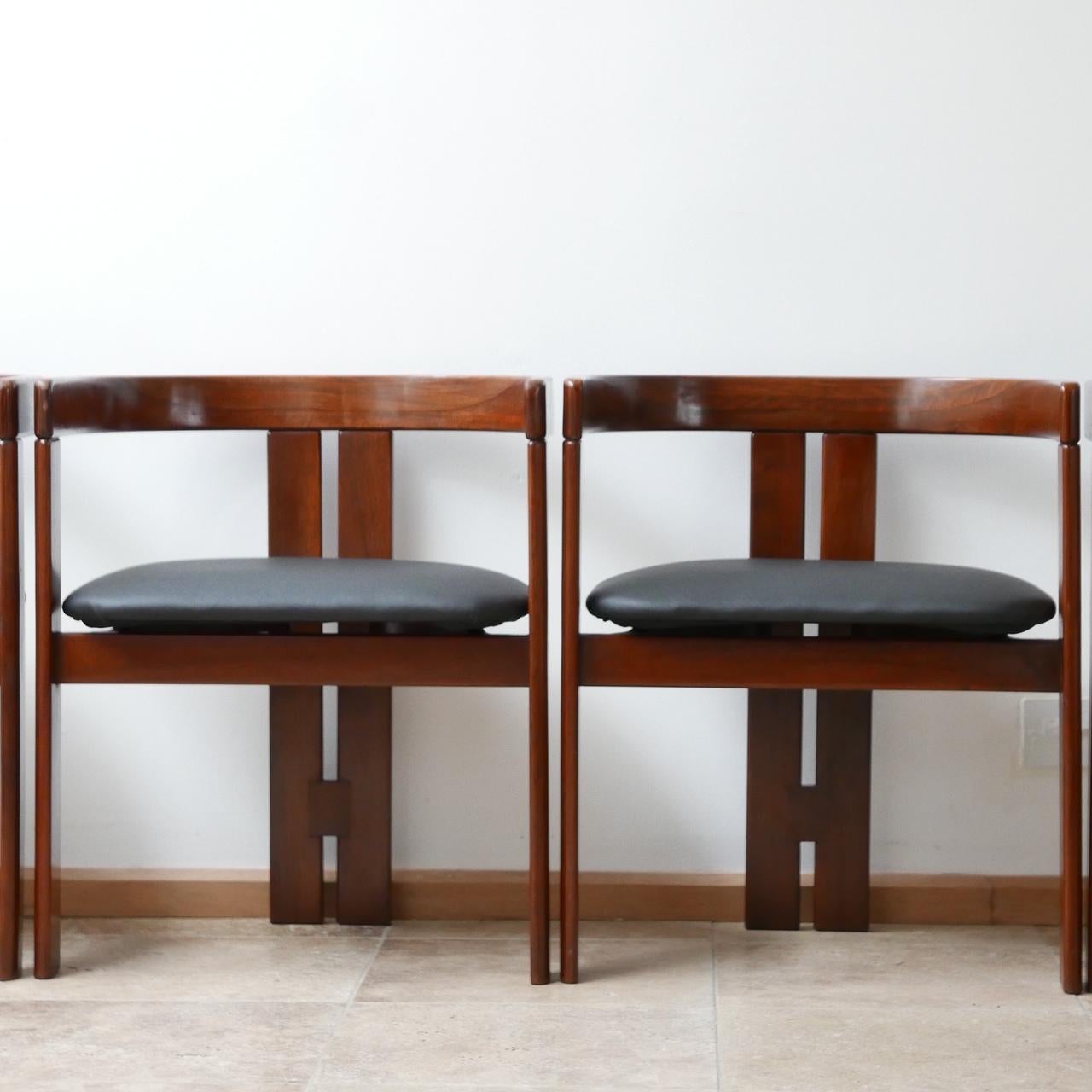 'Pigreco' Italian Midcentury Dining Chairs Attributed to Tobia Scarpa 9