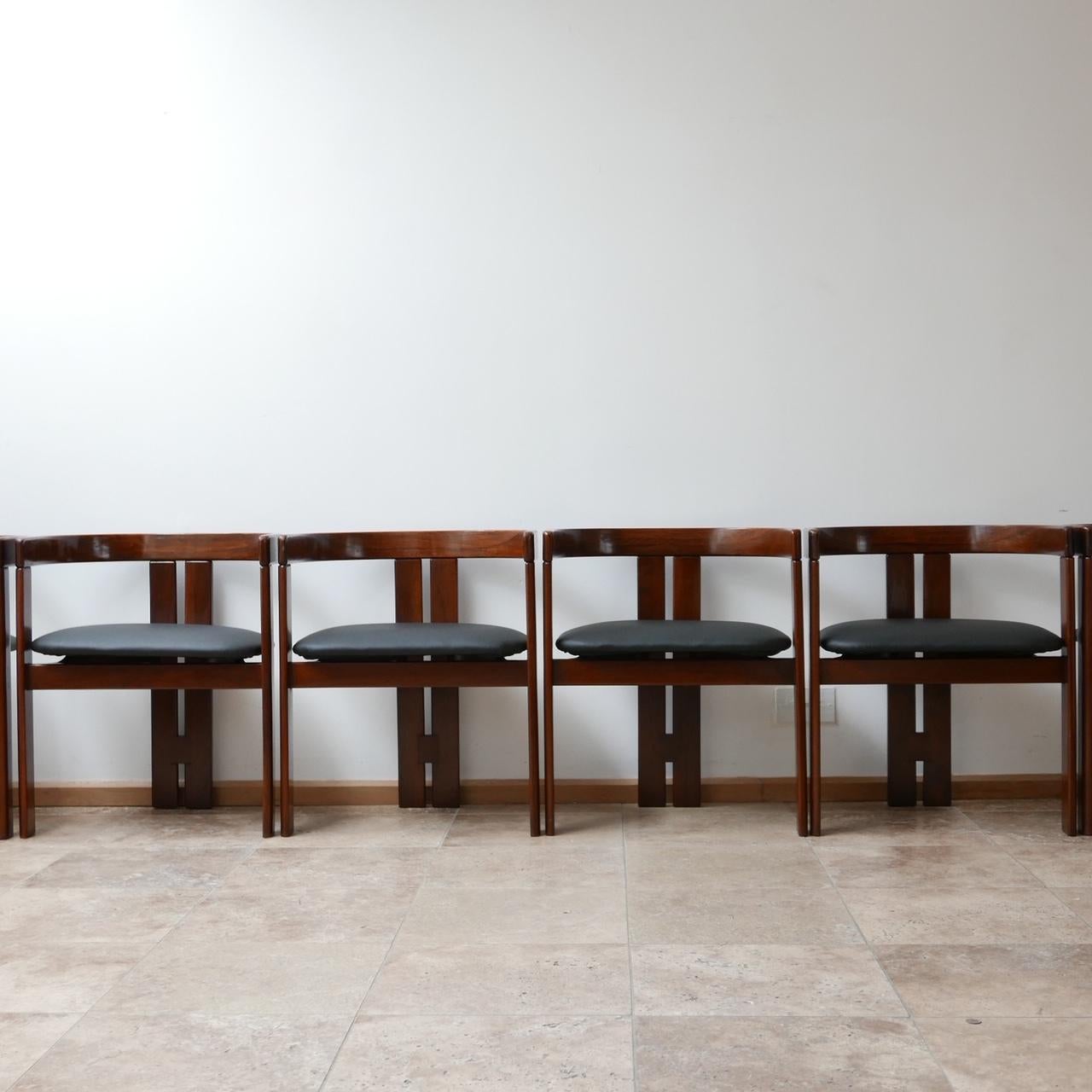 'Pigreco' Italian Midcentury Dining Chairs Attributed to Tobia Scarpa 10