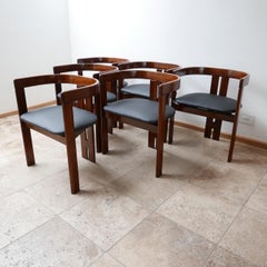 'Pigreco' Italian Midcentury Dining Chairs Attributed to Tobia Scarpa