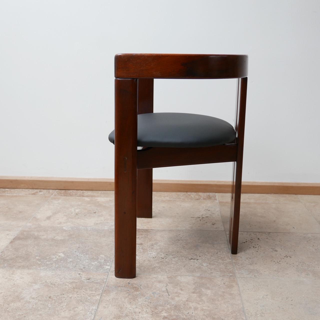 'Pigreco' Italian Midcentury Dining Chairs Attributed to Tobia Scarpa 1