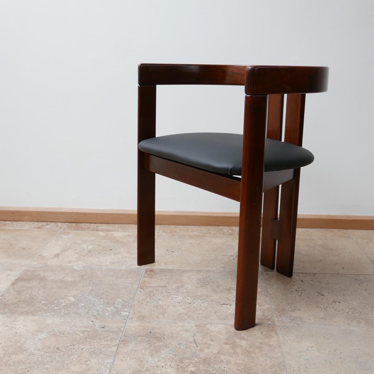 'Pigreco' Italian Midcentury Dining Chairs Attributed to Tobia Scarpa 2