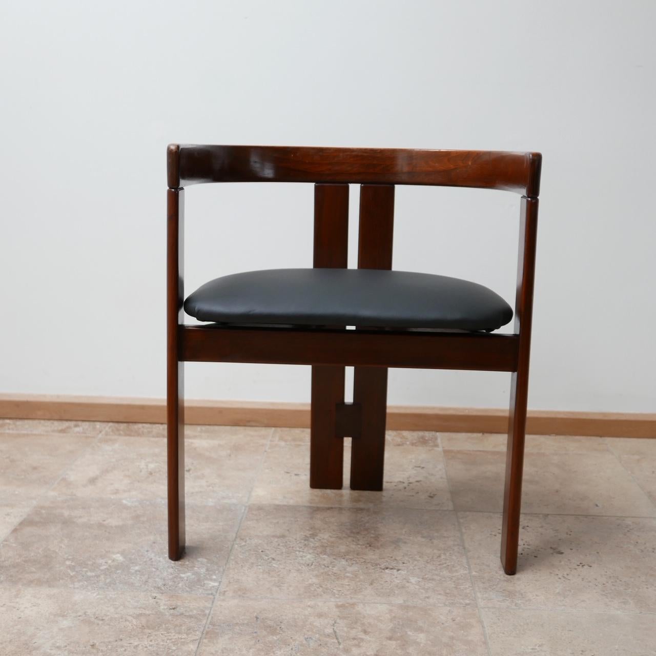 'Pigreco' Italian Midcentury Dining Chairs Attributed to Tobia Scarpa 3