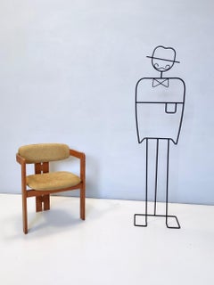Pigreco Chair in the style of Tobia Scarpa for Gavina with Yellow Upholstery