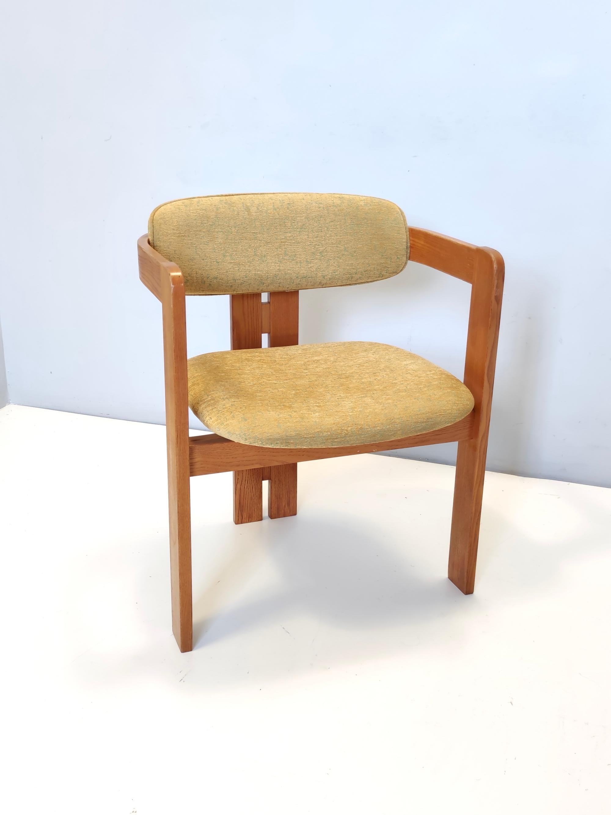 Mid-Century Modern Pigreco Chair in the style of Tobia Scarpa for Gavina with Yellow Upholstery