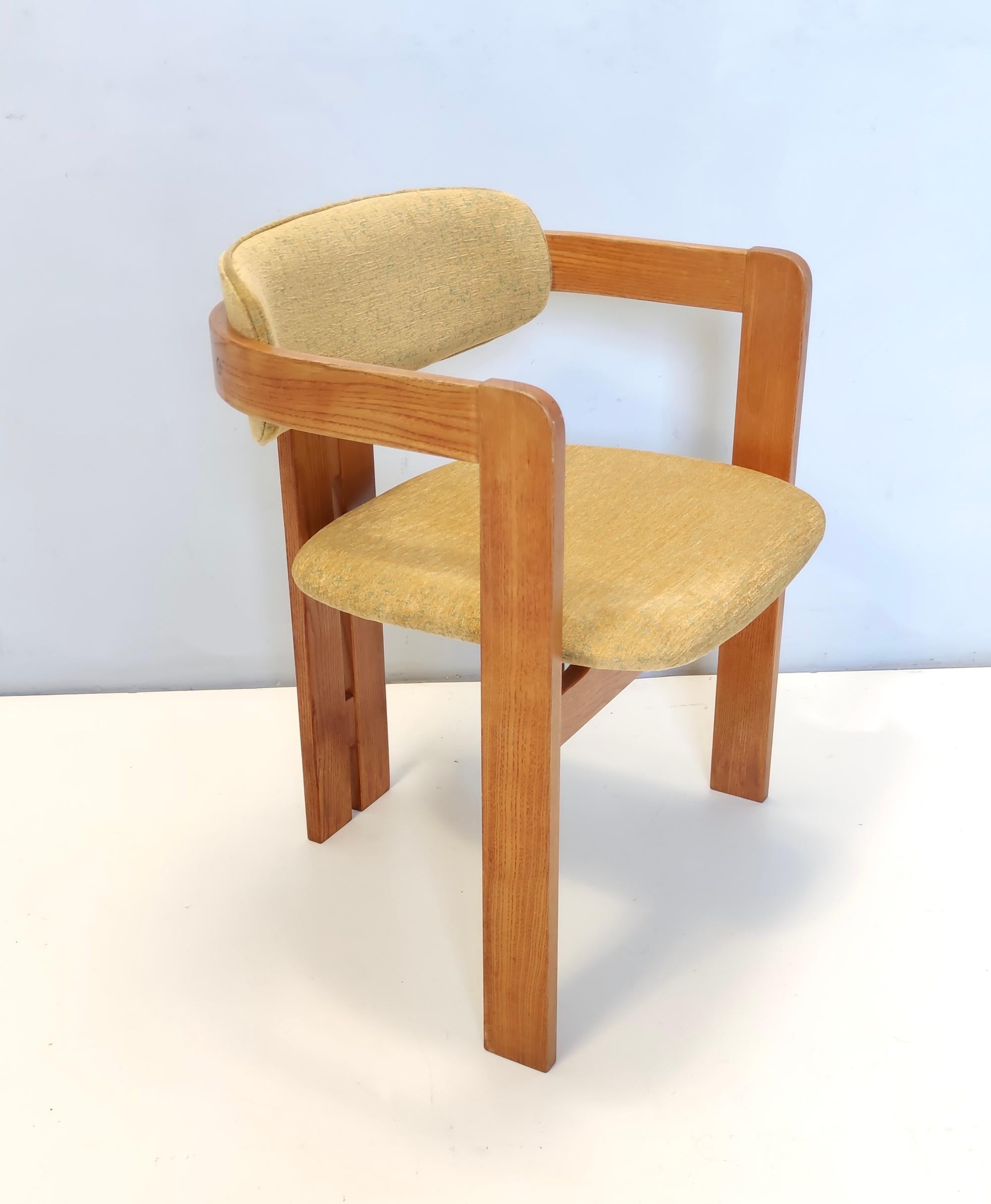 Italian Pigreco Chair in the style of Tobia Scarpa for Gavina with Yellow Upholstery