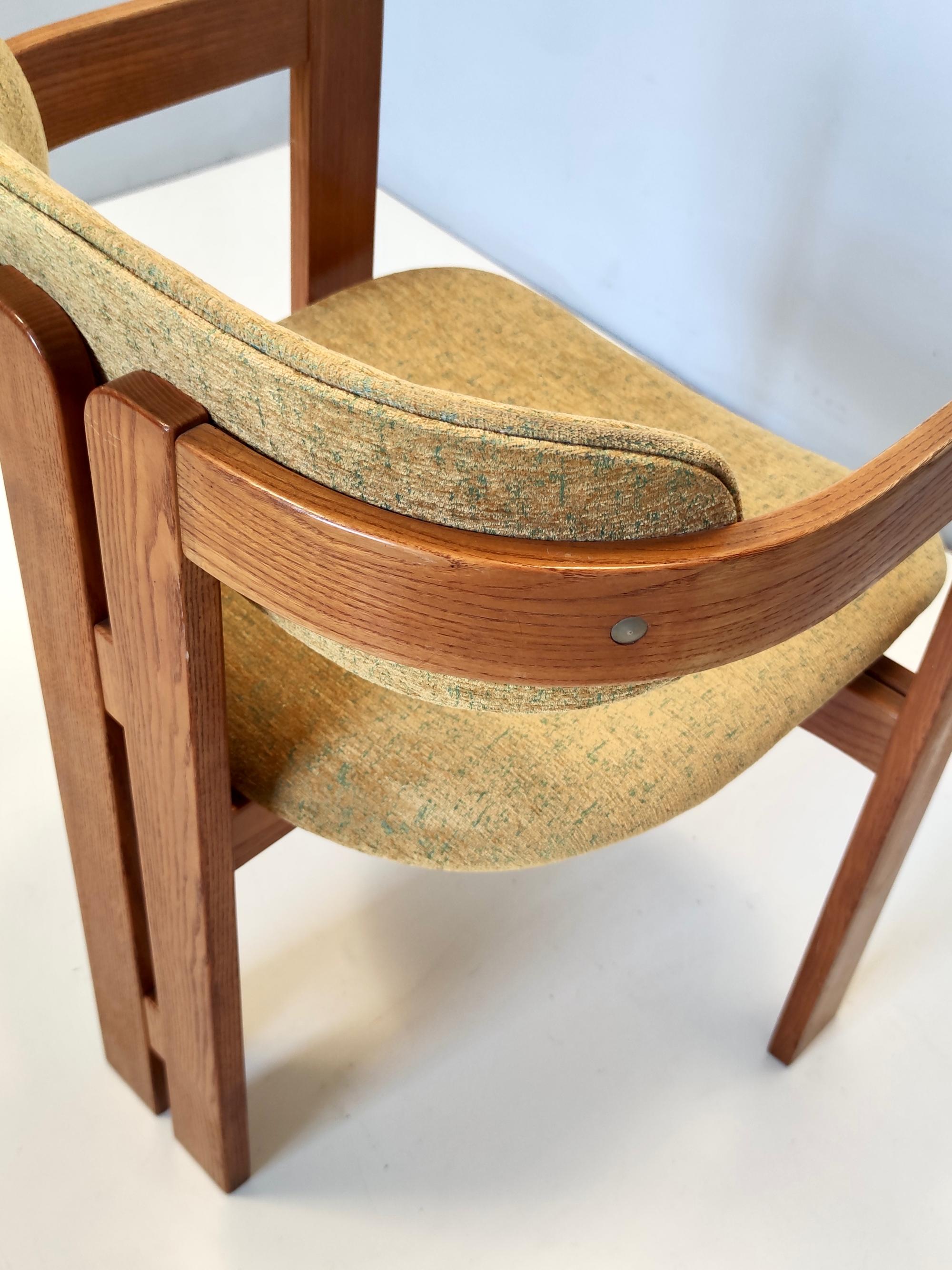 Pigreco Chair in the style of Tobia Scarpa for Gavina with Yellow Upholstery 2