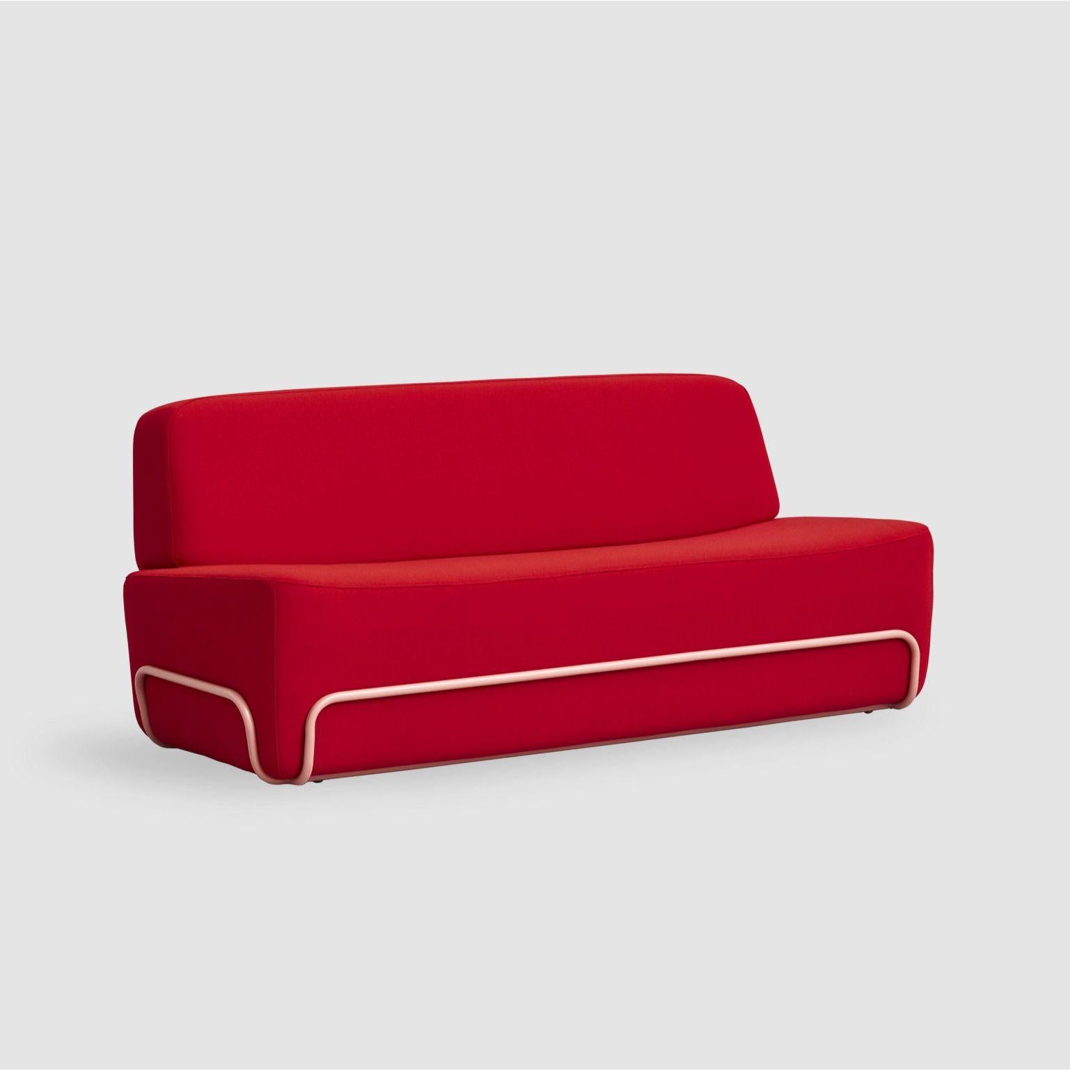 Pigro sofa by Studio Pastina
Dimensions: W 182, D 90, H 77, seat 42
Materials: pine wood structure, tablex and particles board.
Steel structure painted or chromed.
Foam CMHR (high resilience and flame retardant) for all our cushion filling