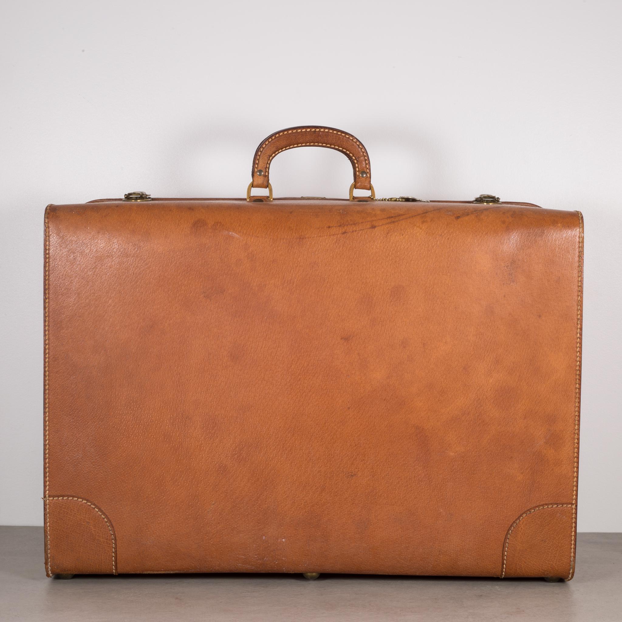 Mid-Century Modern Pigskin Luggage by Boyle, circa 1940