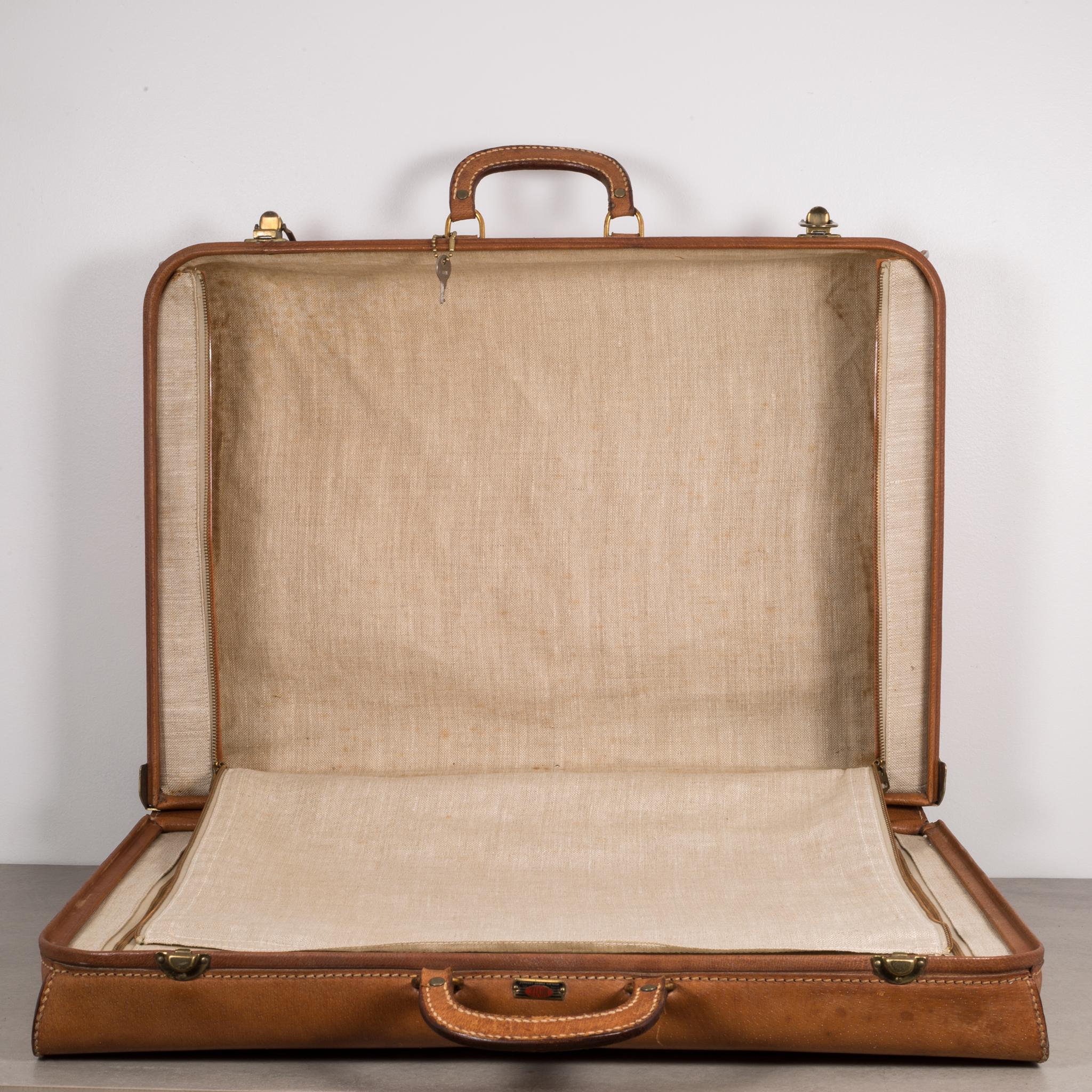 Brass Pigskin Luggage by Boyle, circa 1940