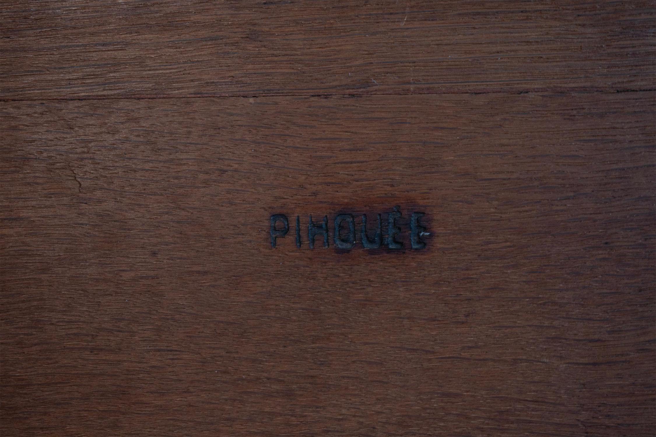 Pihouée 20th Century Antique French Art Nouveu Cabinet Rolle-Top Inlaid wood en vente 4