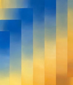 Akator - Geometric Oil Painting in Op Art and Hard-Edge Tradition