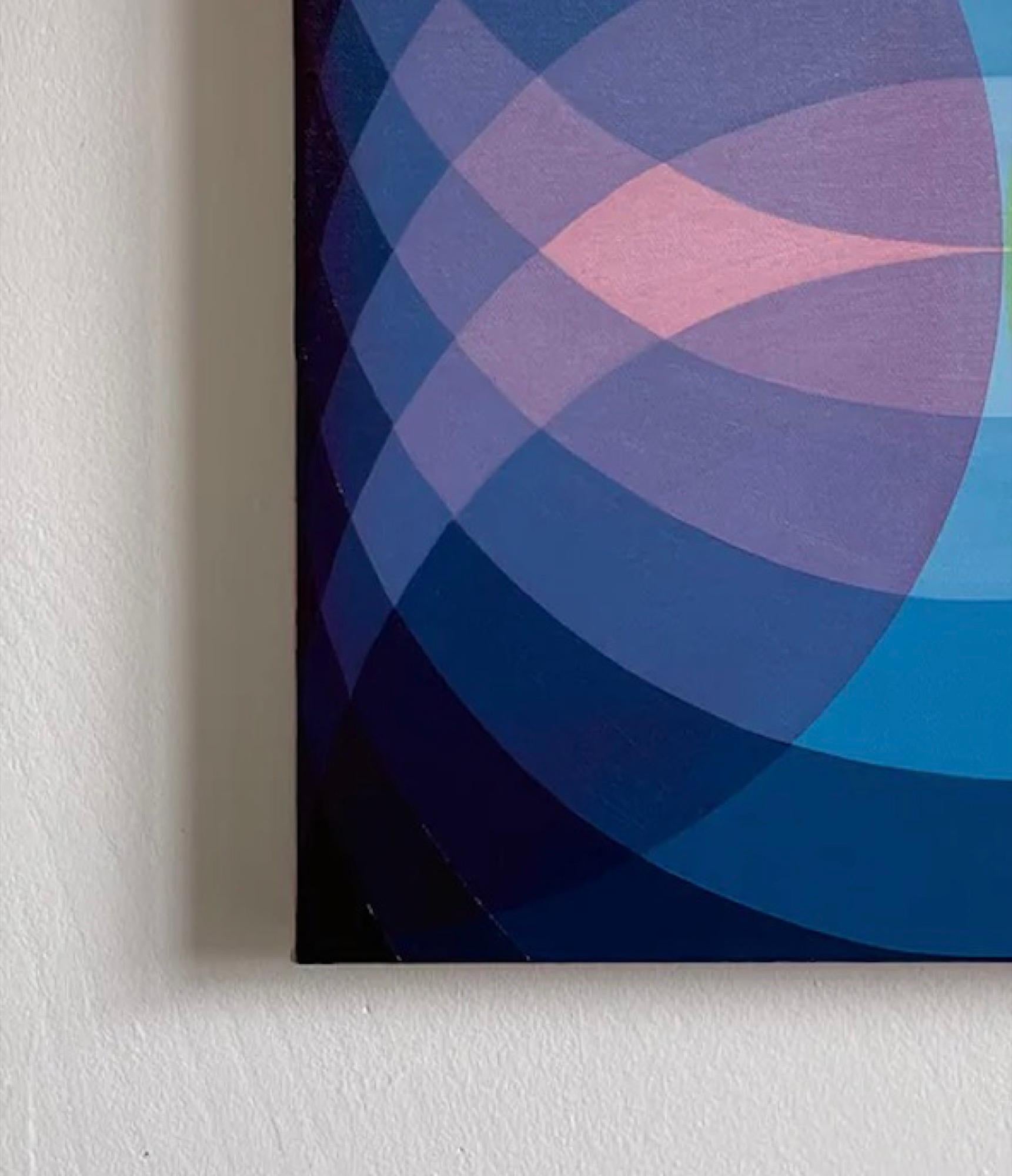 Blue Lotus - Painting Abstracto de Piicasa