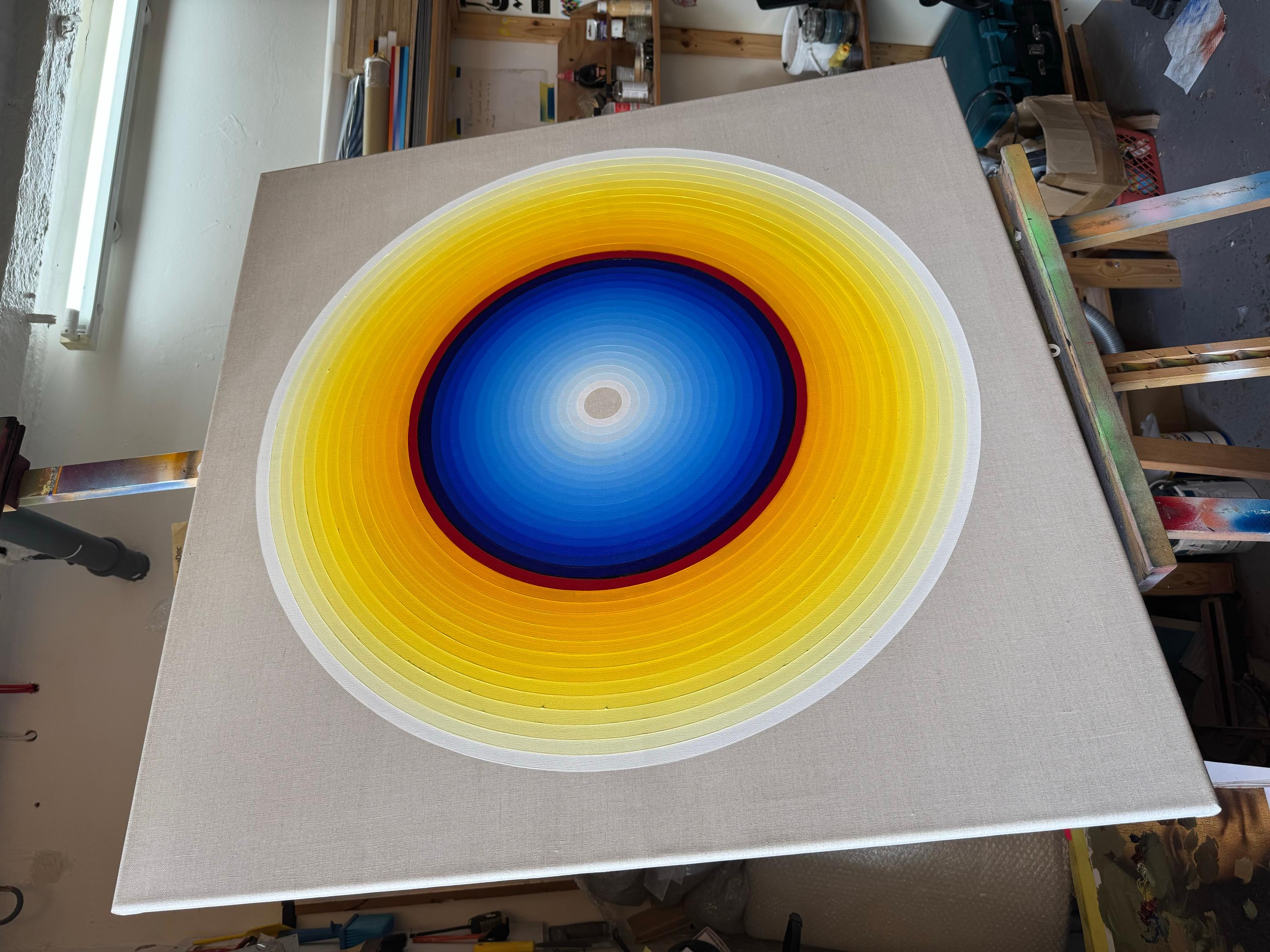 Helios Blues - Painting by Piicasa