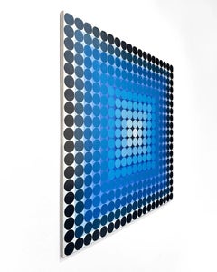 I Like Circles - Pittura a olio geometrica nella tradizione Op Art e Hard-Edge