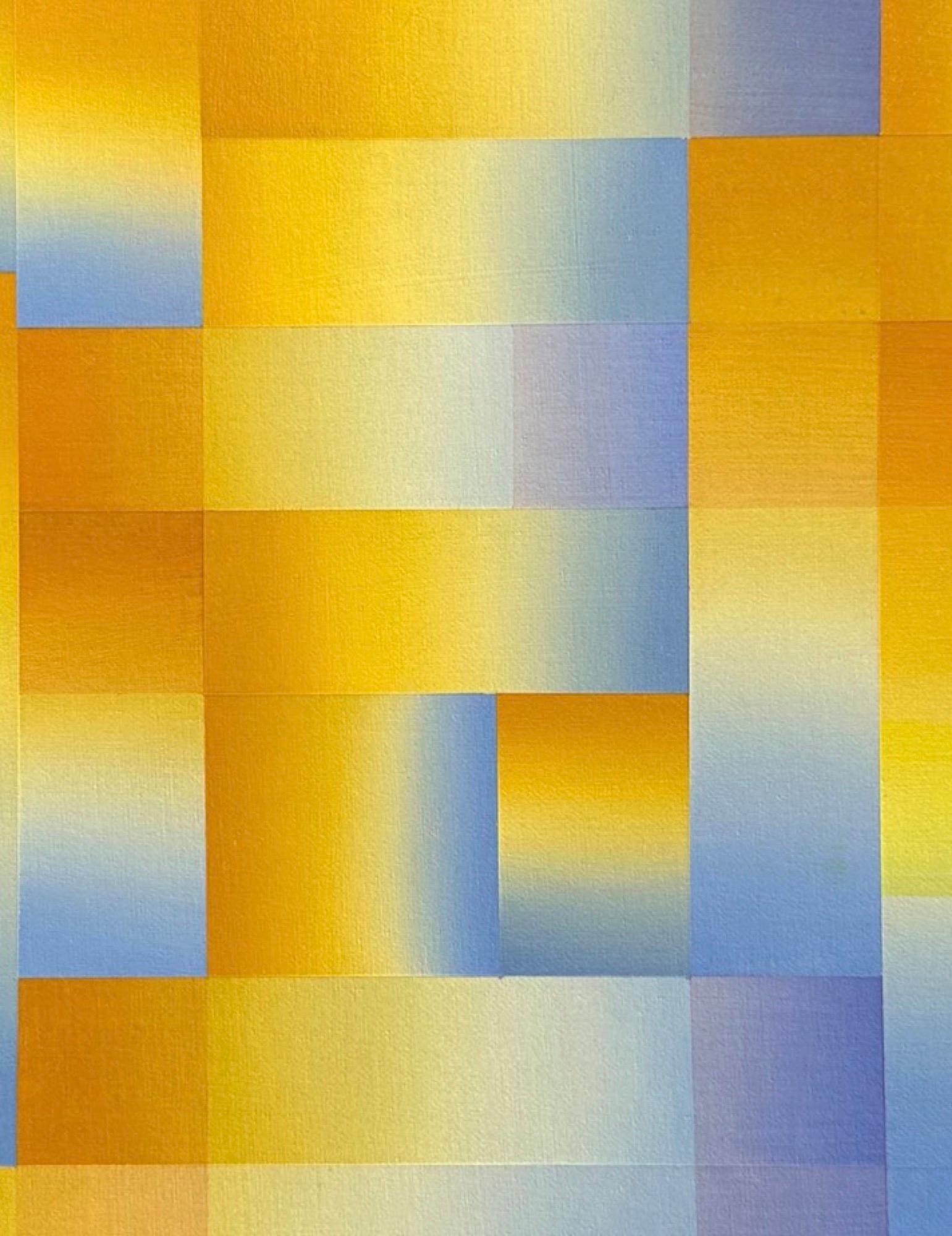 Metrópolis - Abstract Painting Amarillo de Piicasa