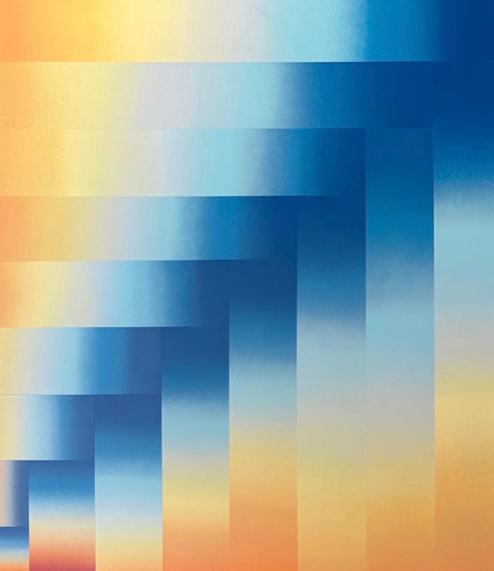 Pirámides del Sol II - Painting Abstracto de Piicasa