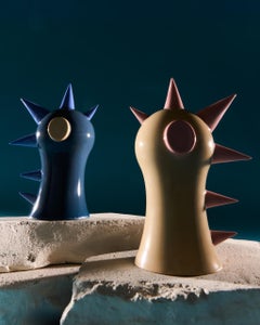 Pika Skulpturales Objekt aus Steinzeug in Beige, Zeitgenössisches Design