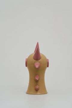 Pika Skulpturales Objekt aus Steinzeug in Beige, Zeitgenössisches Design