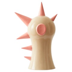 Pika Skulpturales Objekt aus Steinzeug in Beige, Zeitgenössisches Design