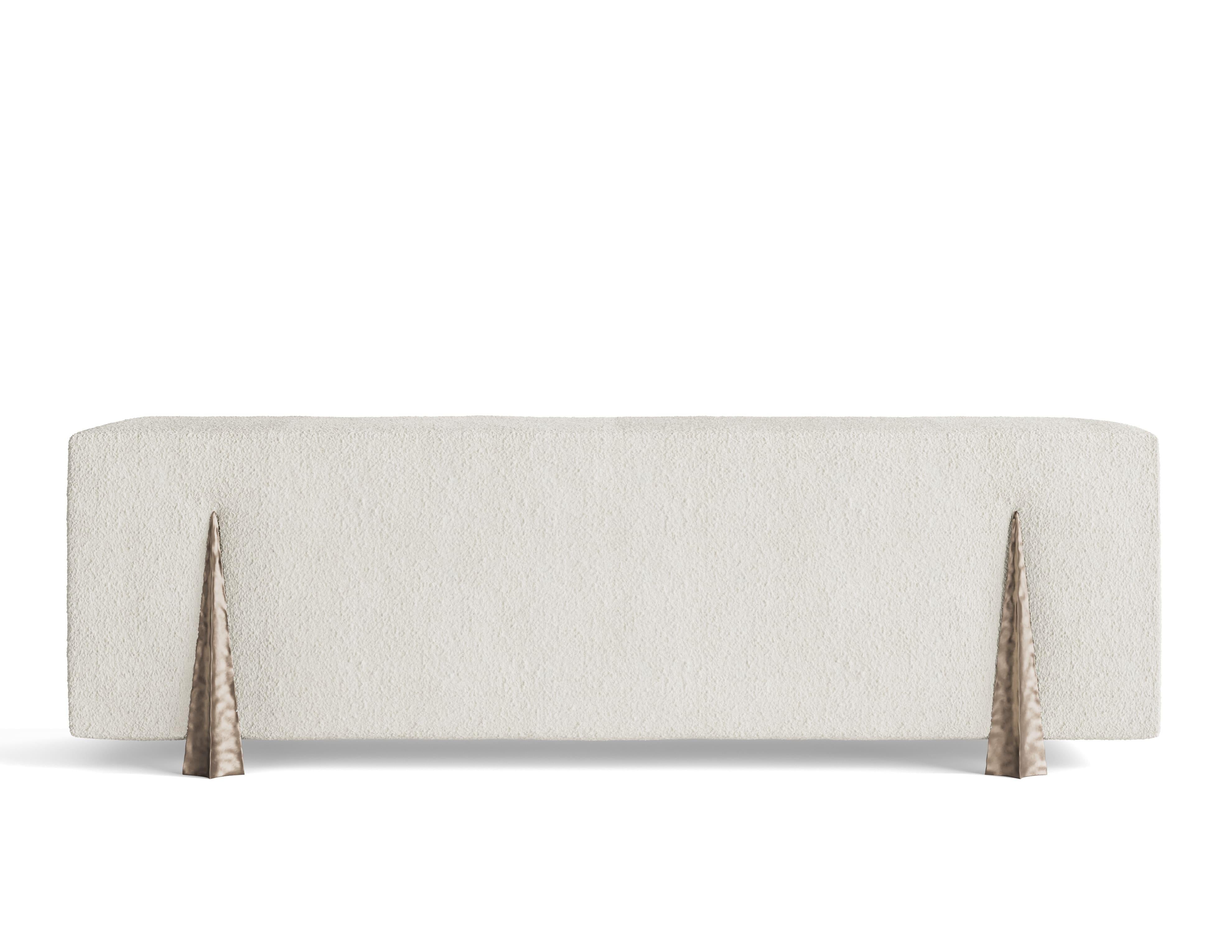 Experience exceptional comfort and architectural elegance with the expansive Pike Bench, where generous proportions meet sophisticated craftsmanship for versatile seating solutions. Our Pike Bench offers luxurious seating for two with its