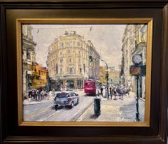 Bunte moderne impressionistische Stadtlandschaft „Afternoon In Rome“