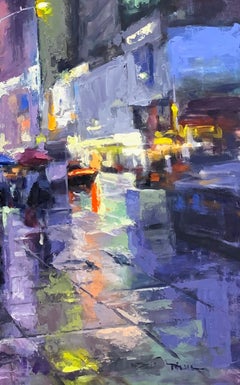 "Big City Of Dreams" Contemporary Impressionist Oil of NYC
