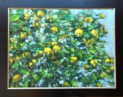 "Zitronenbaum Nr. 6" Buntes impressionistisches Öl