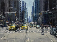 "Midtown Morning"  Zeitgenössische impressionistische Szene von New York City