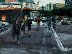 "Sold Out Show" Contemporary Impressionist Scene of Los Angeles