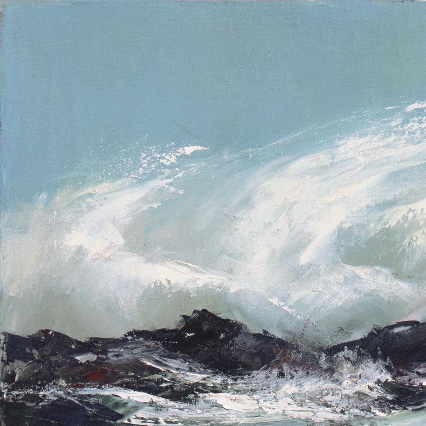 'Breaking Waves, Hawaii', Association of Honolulu Artists, Vincent Price, O'ahu - Post-Impressionist Painting by Pil Soon Conklin