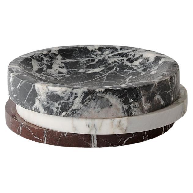 Pila Bowl Antico, Arabescato & Merlot by Greg Natale For Sale
