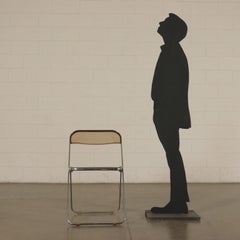 Pila Chairs, Methacrylate and Chrome Metal, Italy, 1970s G. Piretti