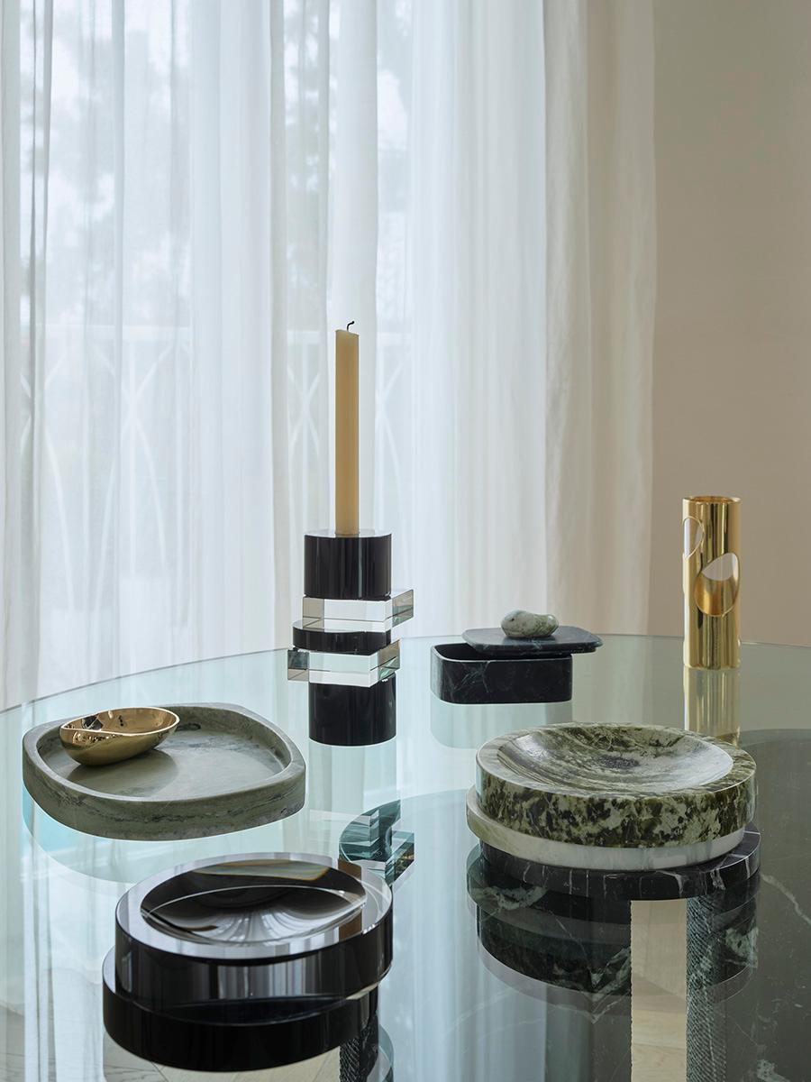 Moderne Bol Pila Crystal Clear & Black Onyx de Greg Natale en vente