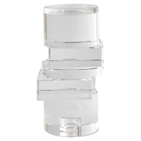 Porte-bougies Pila Crystal Clear de Greg Natale en vente