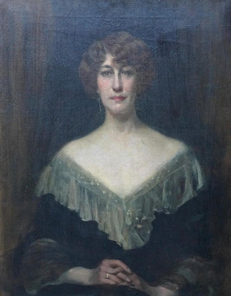 Ritratto di Emily Gertrude Muirhead - dipinto a olio d'arte britannica del 1910 in vendita 6