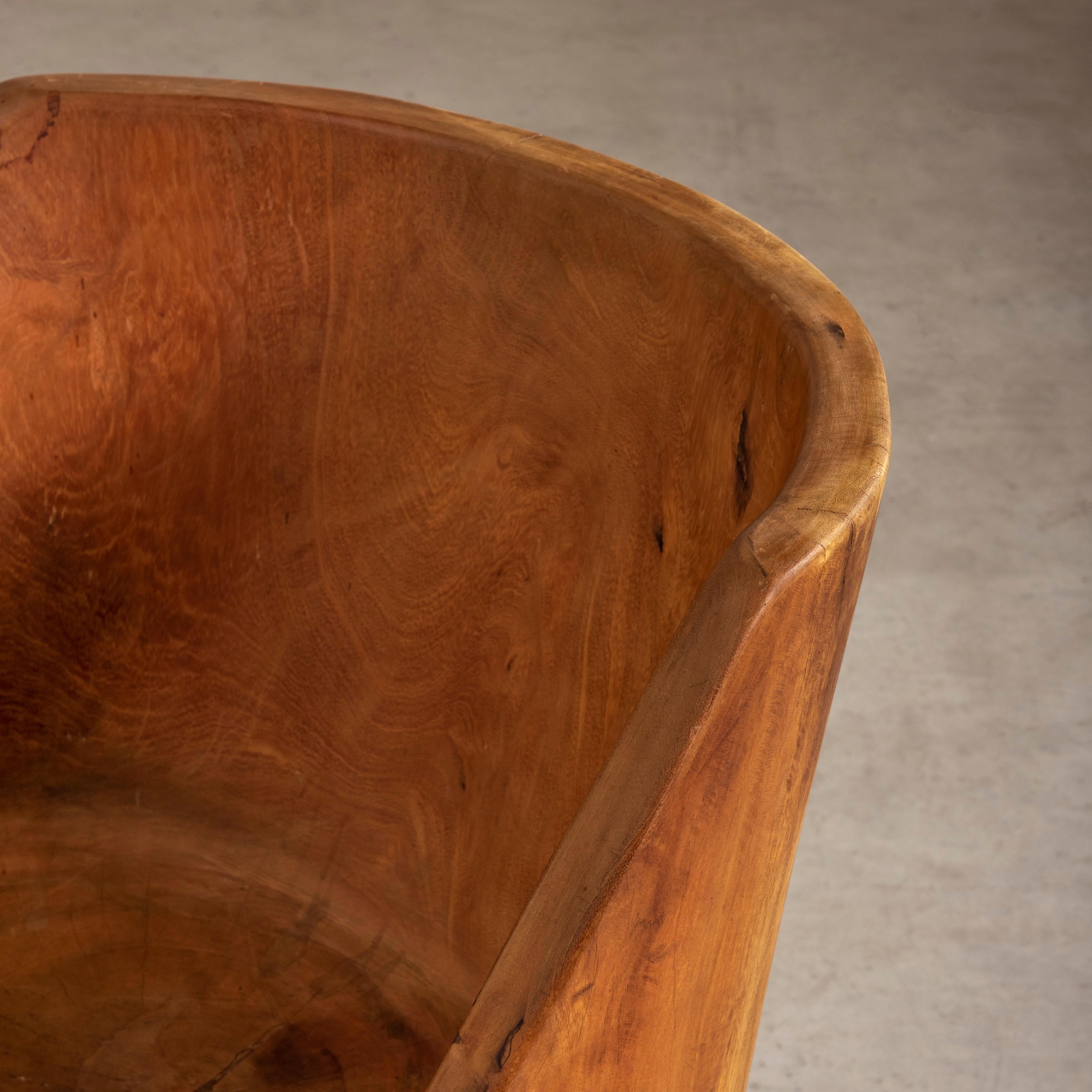'Pilão' Chair in Solid Brazilian Hardwood, in the Style of Zanine Caldas For Sale 5