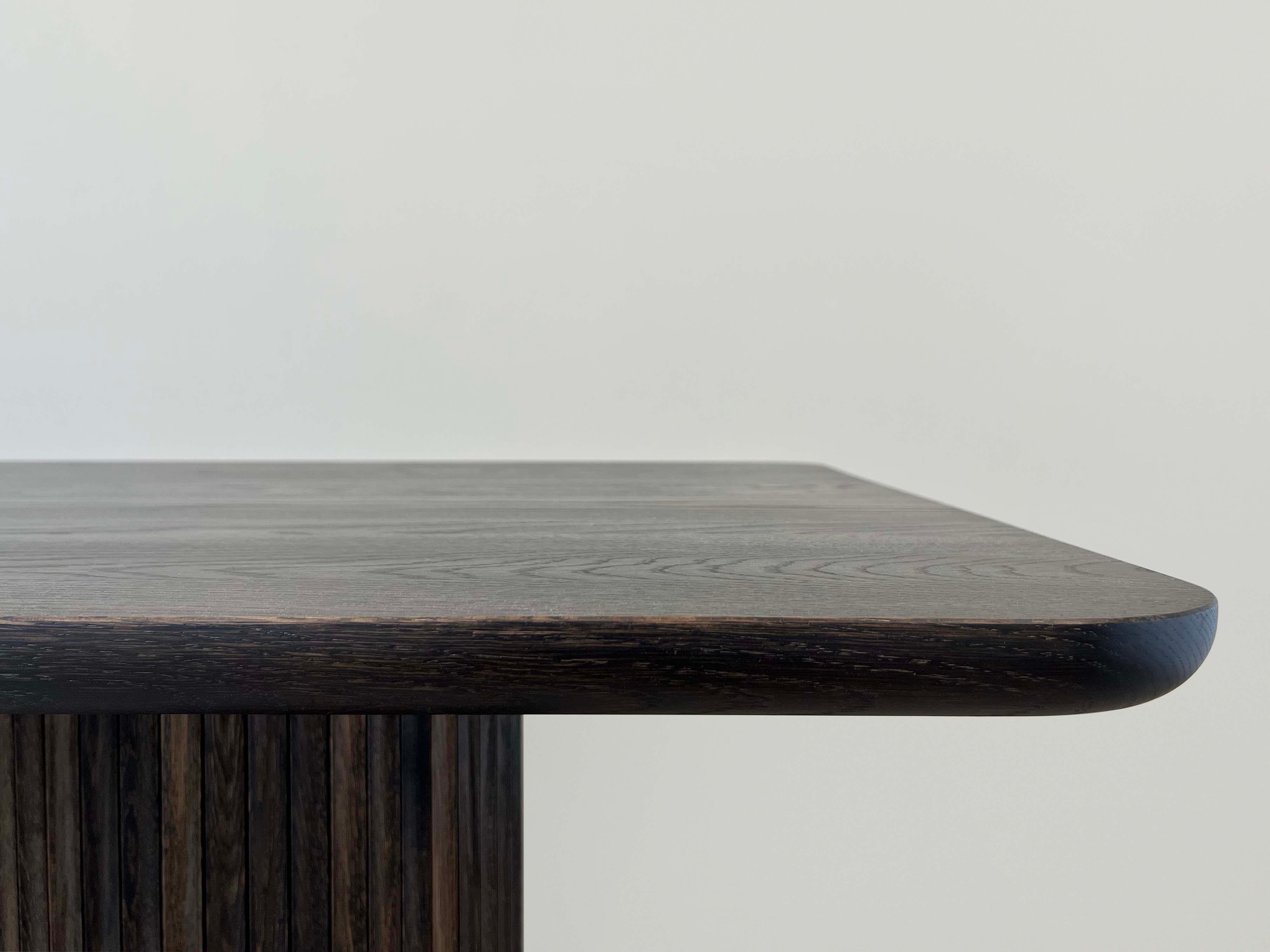 Table de salle à manger rectangulaire PILAR / Bois d'érable blanchi par INDO- en vente 4