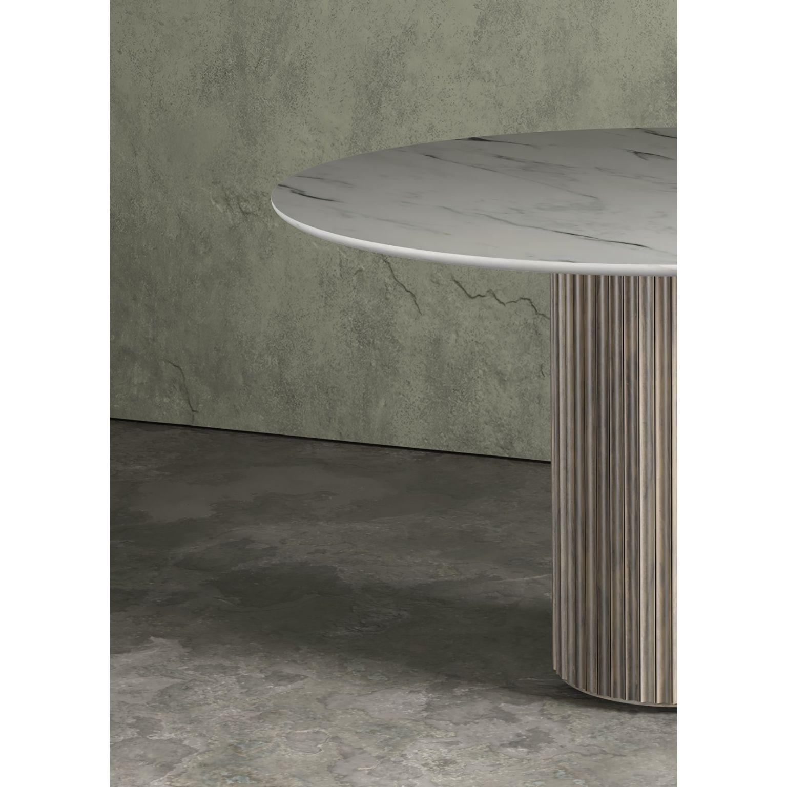 Other Pilar Round Dining Table by Indo Made For Sale