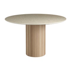 Tavolo da pranzo rotondo Pilar di Oak di INDO-